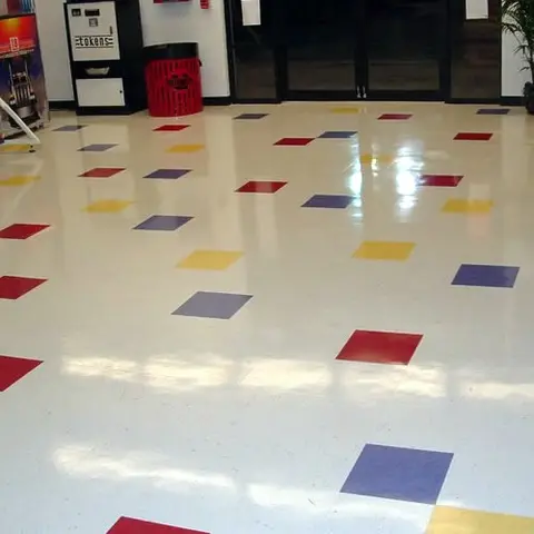 Vinyl Floor Striping Cleaning