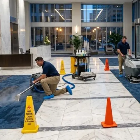 commercial floor cleaning
